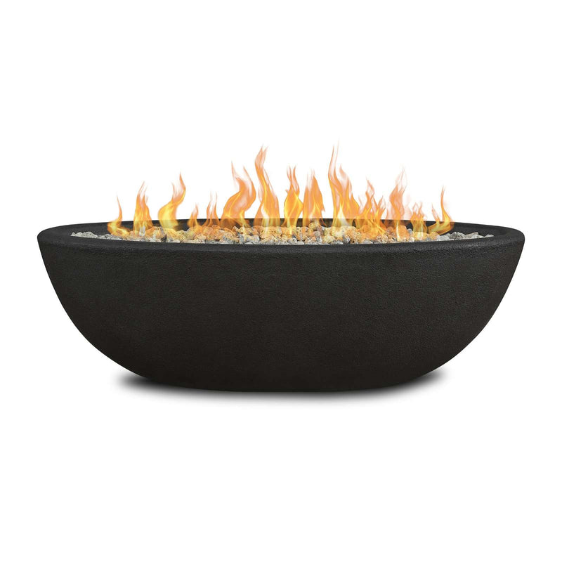Riverside Oval Propane Fire Bowl in Shale by Real Flame