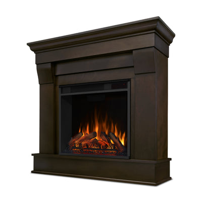 Chateau Electric Fireplace in Dark Walnut by Real Flame