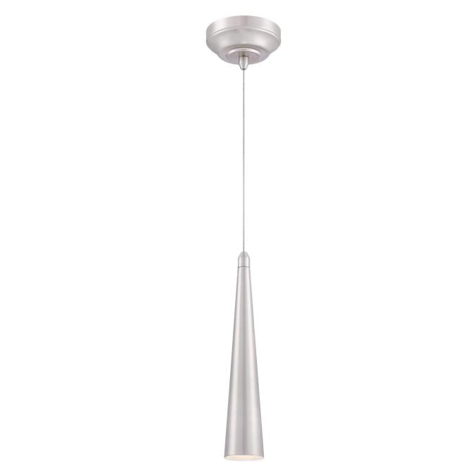 Westinghouse Lighting Carney One-Light LED Indoor Mini Pendant, Brushed Nickel Finish