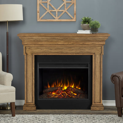 Emerson Grand Electric Fireplace in English Oak by Real Flame