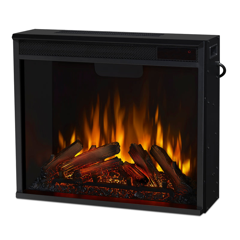 Calie Media Electric Fireplace in Dark Espresso by Real Flame