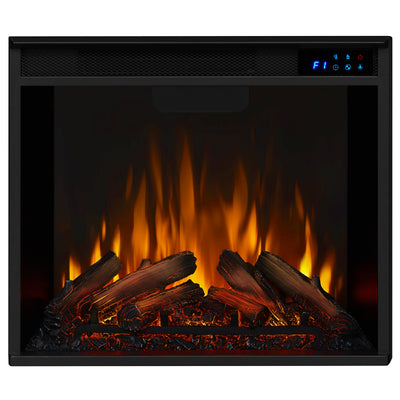 Calie Media Electric Fireplace in Dark Walnut by Real Flame