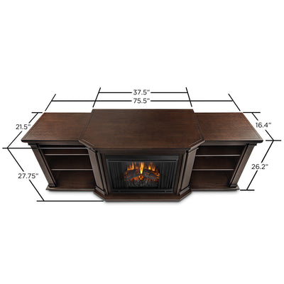 7930E-CO Valmont Fireplace Chestnut Oak Real Flame