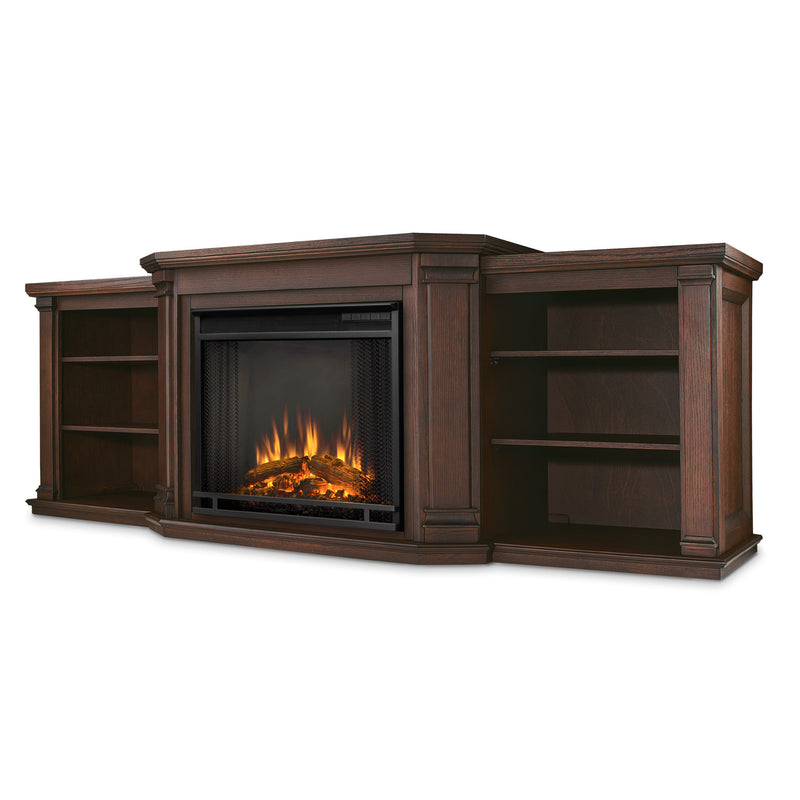 7930E-CO Valmont Fireplace Chestnut Oak Real Flame