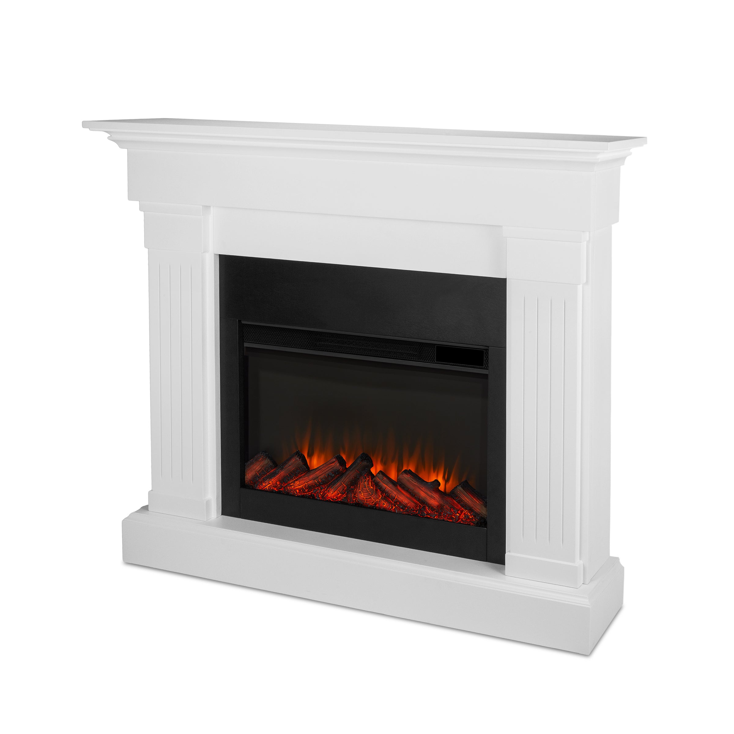 Crawford Electric Fireplace in White by Real Flame