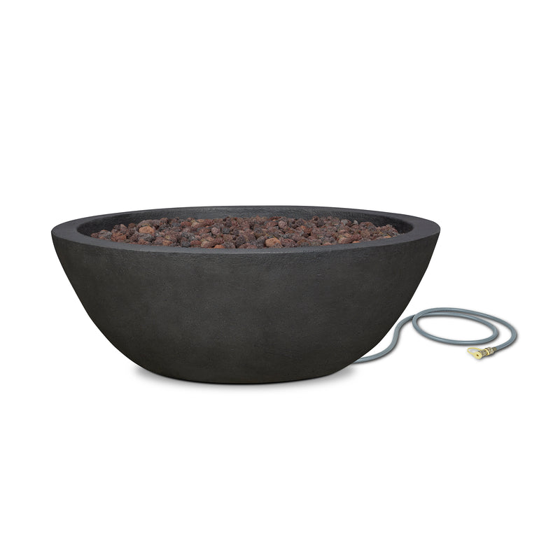 Riverside Propane Fire Bowl in Shale with Natural Gas Conversion Kit by Real Flame