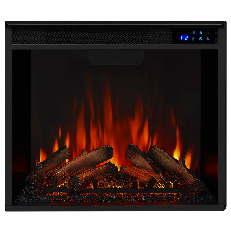 Fresno Media Electric Fireplace in Dark Walnut by Real Flame