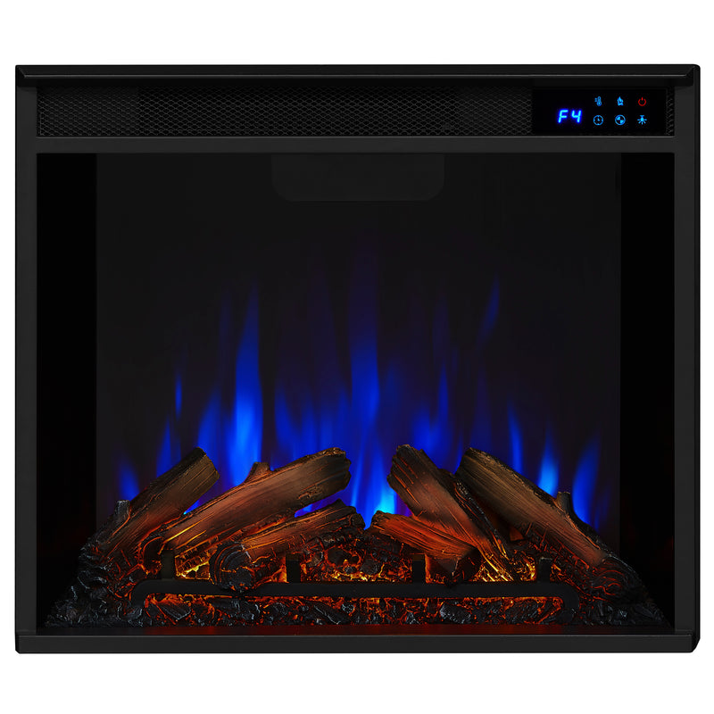Fresno Media Electric Fireplace in Dark Walnut by Real Flame