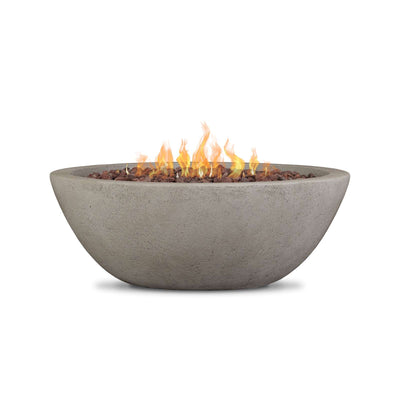 Riverside Propane Fire Bowl in Glacier Gray with Natural Gas Conversion Kit by Real Flame