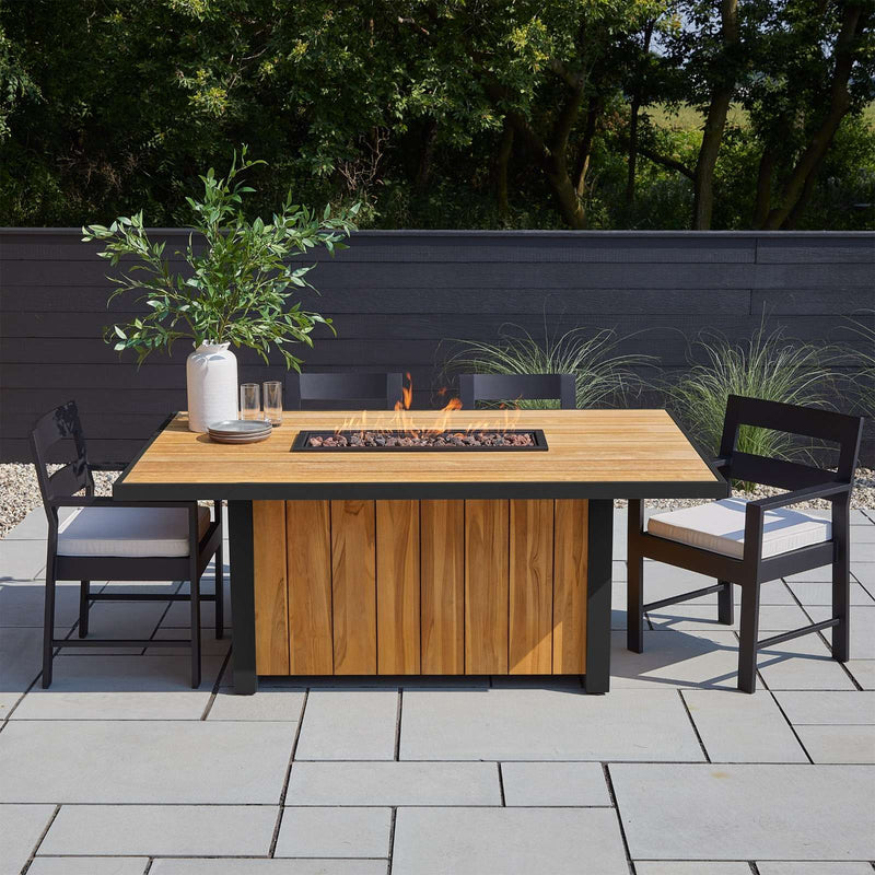 Bodhi Dining Fire Table with Hidden Propane Tank