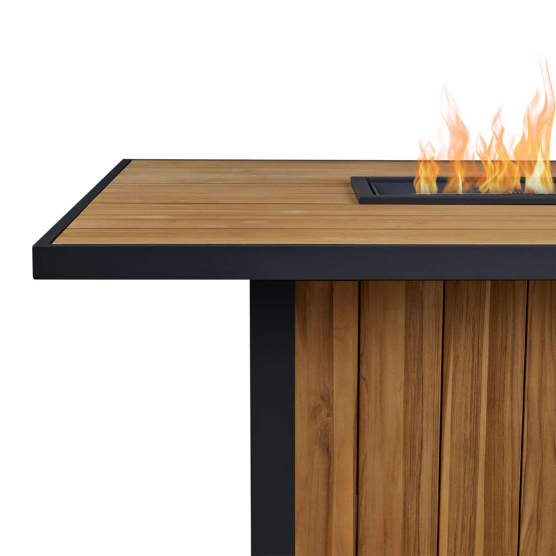 Bodhi Dining Fire Table with Hidden Propane Tank