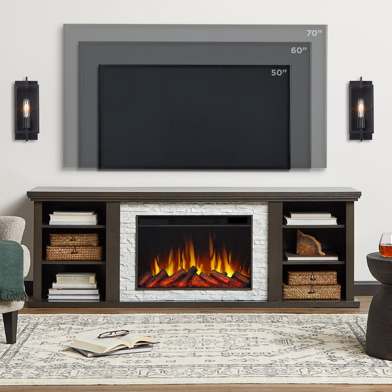 Kenai Slim Electric Fireplace TV Stand