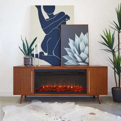 Morris Landscape Electric Fireplace TV Stand