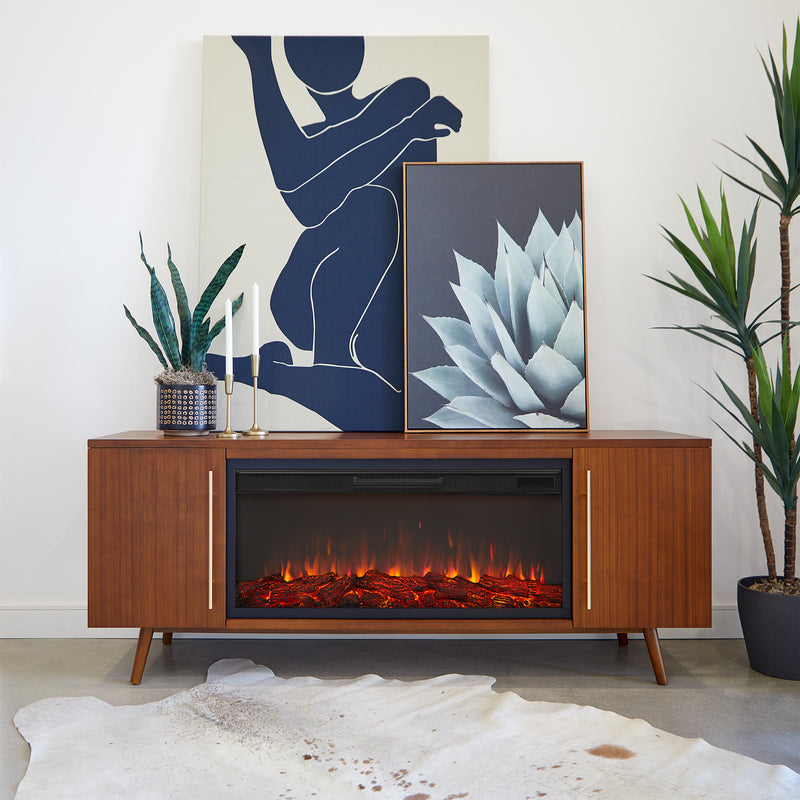 Morris Landscape Electric Fireplace TV Stand