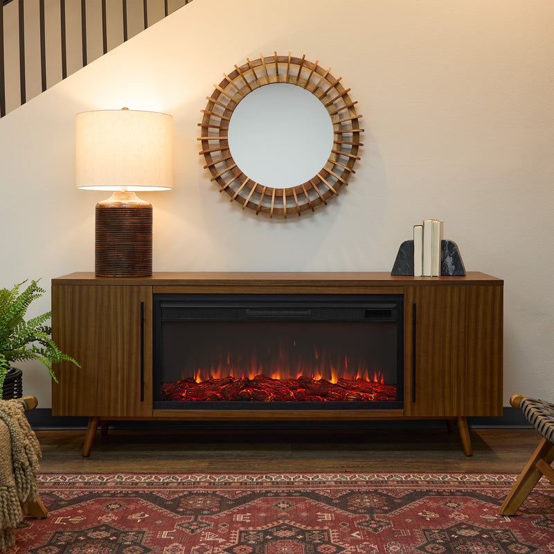 Morris Landscape Electric Fireplace TV Stand
