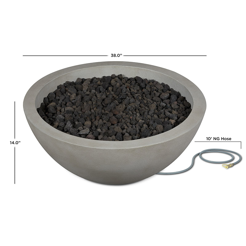 Eldora 38" Natural Gas Fire Pit Bowl