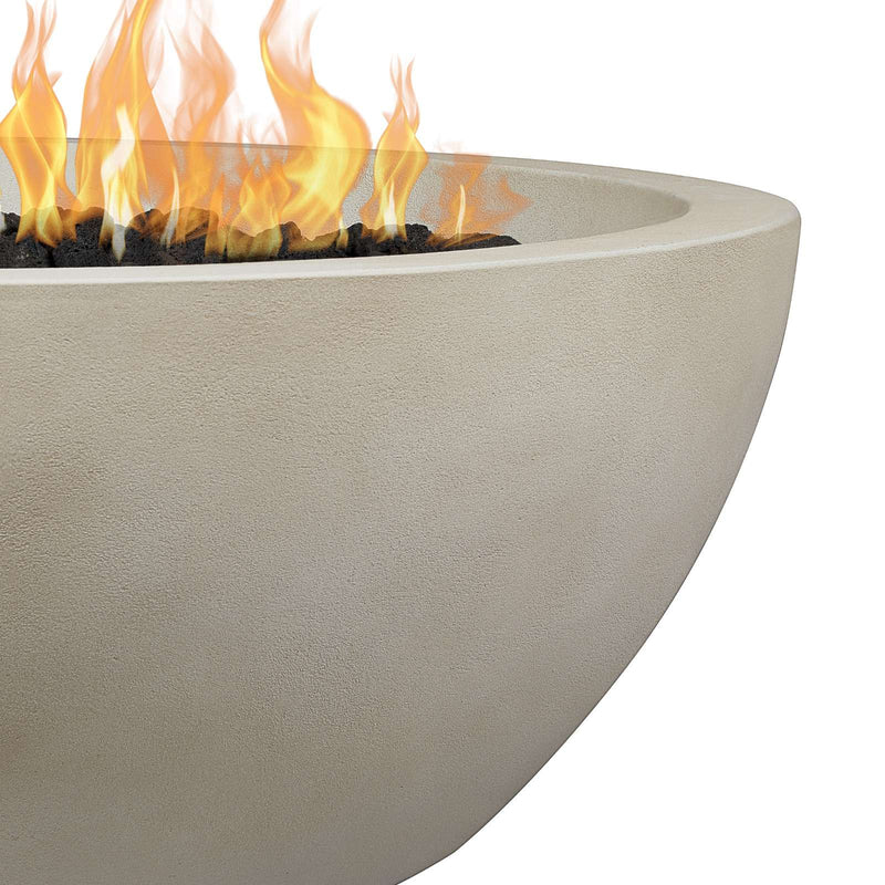 38" GFRC Fire Bowl Liquid Propane by Real Flame