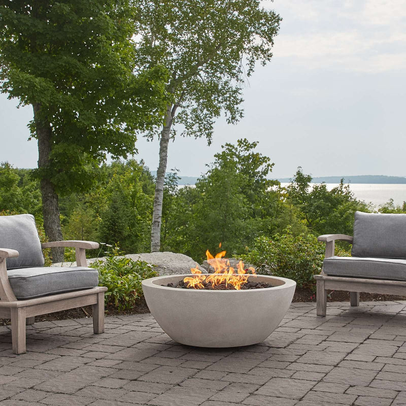 38" GFRC Fire Bowl Liquid Propane by Real Flame