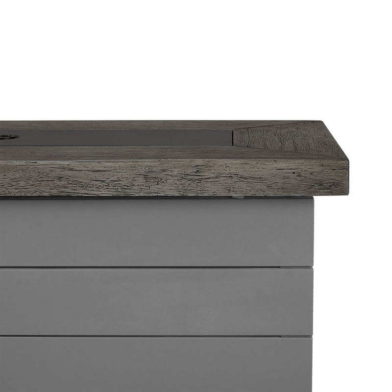 Sullivan Propane Fire Table in Gray by Real Flame