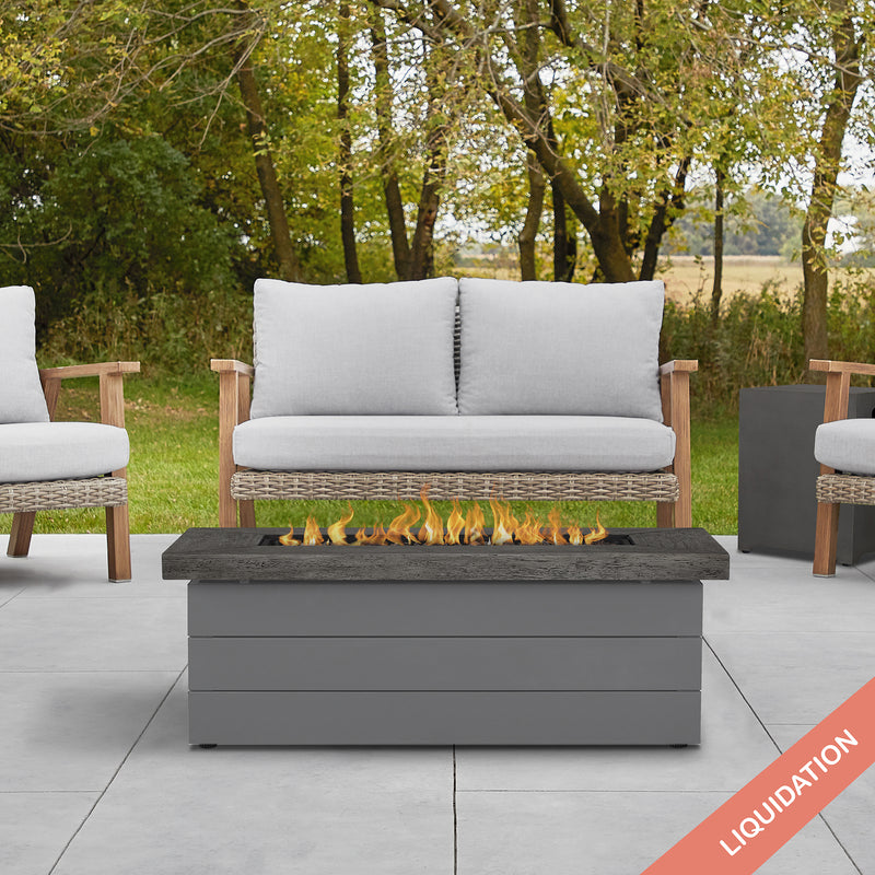 Sullivan Propane Fire Table in Gray by Real Flame