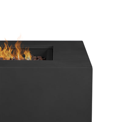 Aegean 50" Rectangle Propane Gas Fire Table with Natural Gas Conversion Kit by Real Flame