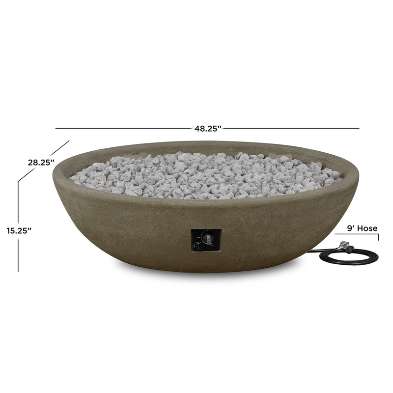 Riverside Oval Propane Fire Bowl by Real Flame