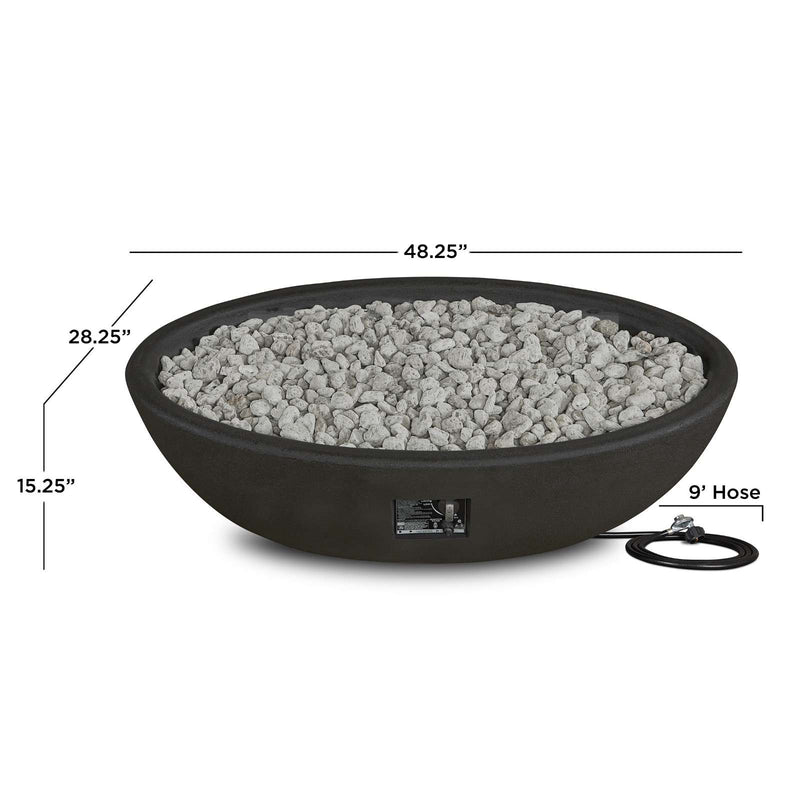 Riverside Oval Propane Fire Bowl by Real Flame