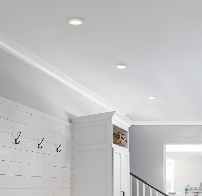 5 in. 11-Watt Integrated LED Flush Mount with White Frosted Shade