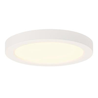 5 in. 11-Watt Integrated LED Flush Mount with White Frosted Shade