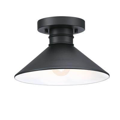 11-Inch One-Light Outdoor Semi Flush Mount Ceiling Fixture