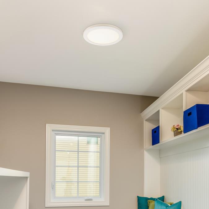 12-in. 22-Watt White Selectable Dimmable Integrated LED Indoor Flush Mount