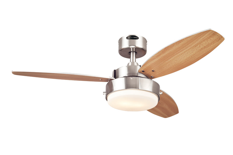 Alloy Brush Nickel Finish Ceiling Fan - LED LAMPS INCLUDED