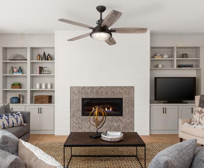 Oyster Bay 52-inch Ceiling Fan with Dimmable LED Light Kit