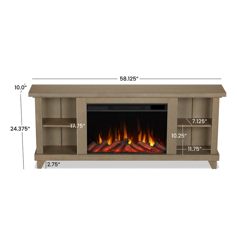 Penrose Slim Electric Fireplace TV Stand