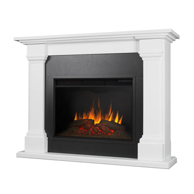 Callaway Grand Electric Fireplace in White by Real Flame