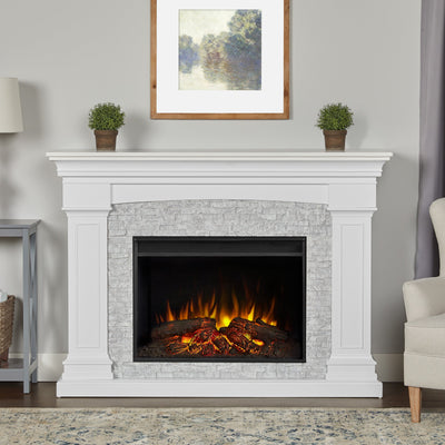 Deland Grand Electric Fireplace by Real Flame