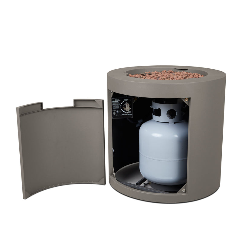 Aegean 24" Round Fire Pit with Hidden Propane Tank