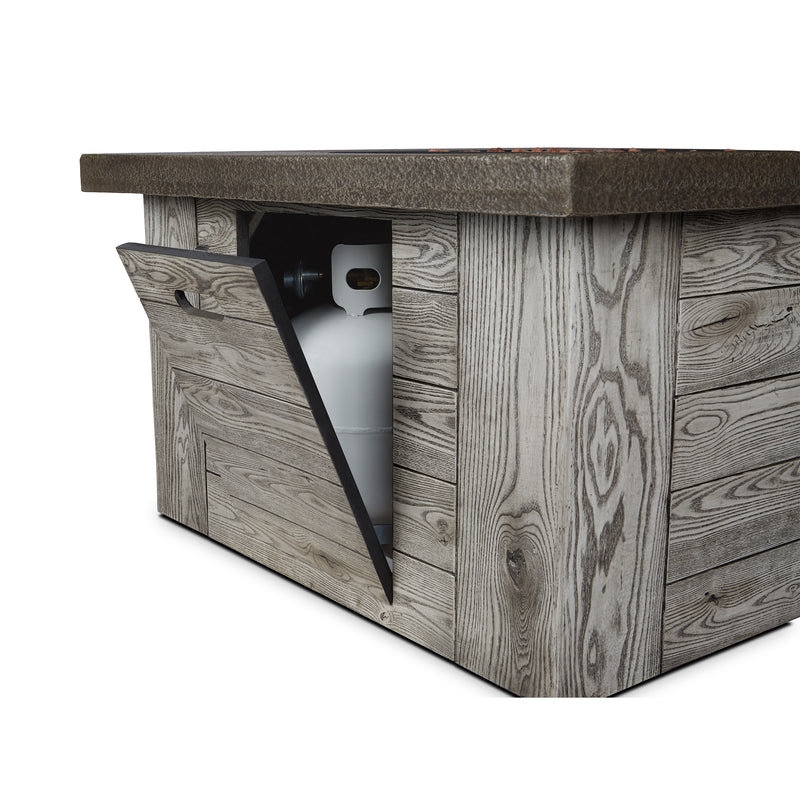 Forest Ridge Propane or Natural Gas Fire Pit Table With Hidden Propane Tank