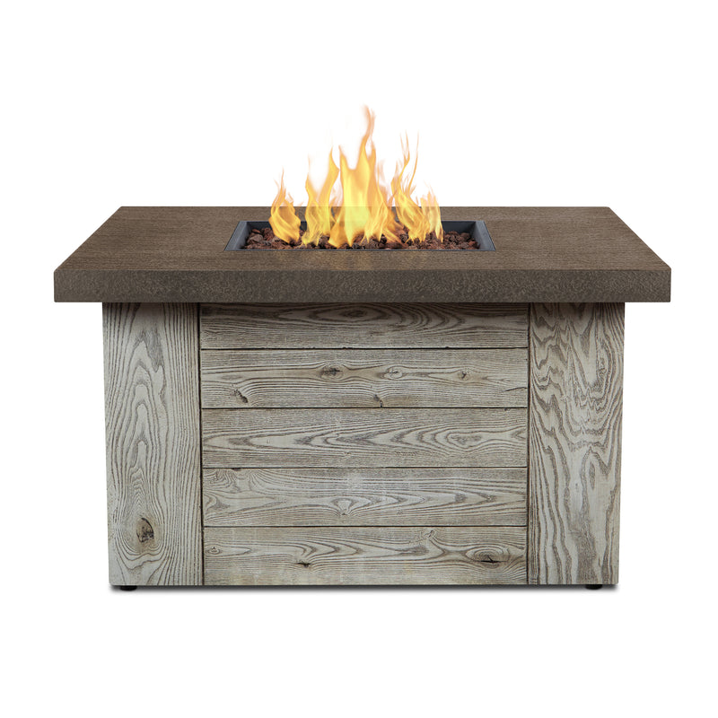 Forest Ridge Propane or Natural Gas Fire Pit Table With Hidden Propane Tank