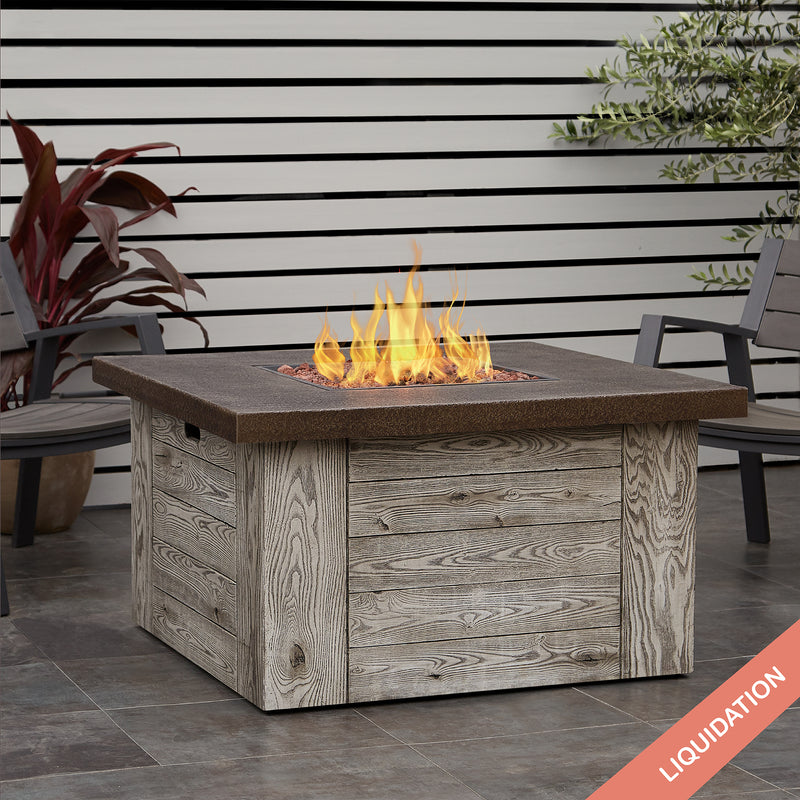 Forest Ridge Propane or Natural Gas Fire Pit Table With Hidden Propane Tank