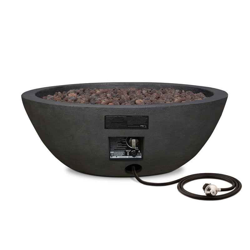 Riverside Propane Fire Bowl with Natural Gas Conversion Kit by Real Flame