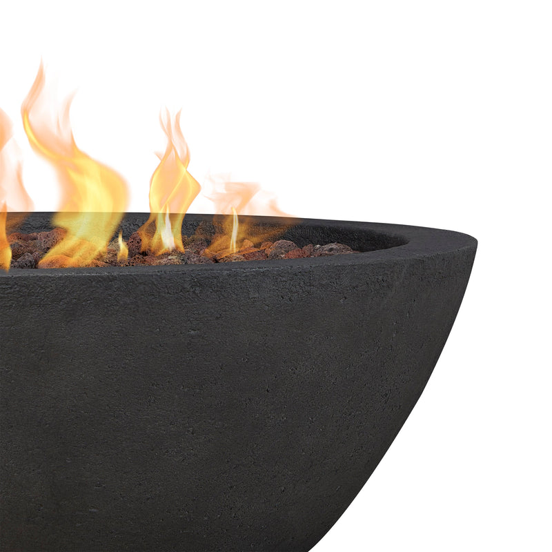 Riverside Propane Fire Bowl with Natural Gas Conversion Kit by Real Flame