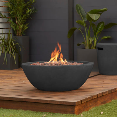 Riverside Propane Fire Bowl with Natural Gas Conversion Kit by Real Flame