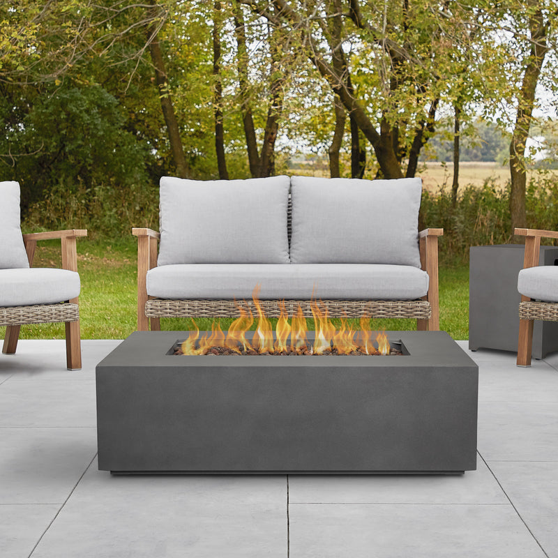 **OPEN BOX AND PICK UP ONLY**Aegean 42" Rectangle Propane or Natural Gas Fire Pit Table