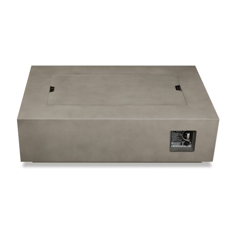 Aegean 50" Rectangle Propane Gas Fire Table with Natural Gas Conversion Kit by Real Flame