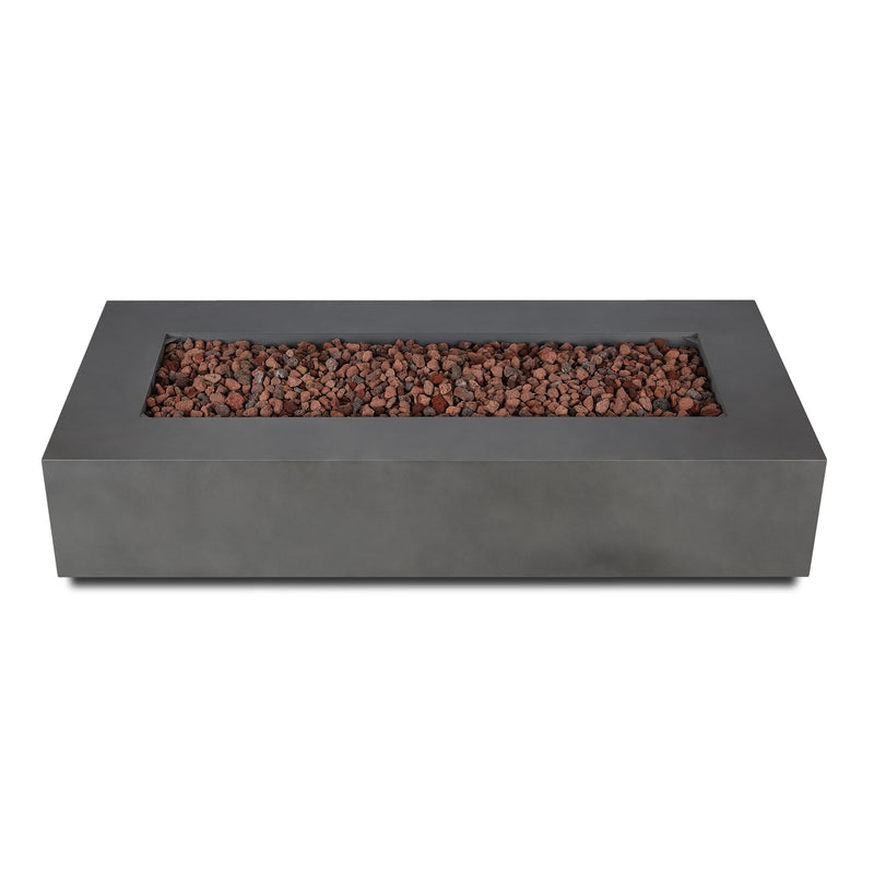 Aegean 70" Rectangle Propane Fire Table with Natural Gas Conversion Kit by Real Flame