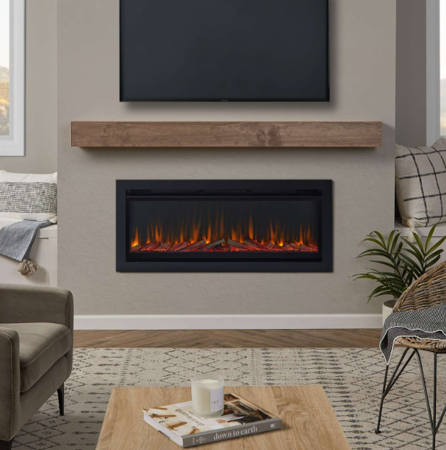 Real Flame 49" Wall-Mount or Recessed Electric Fireplace Insert