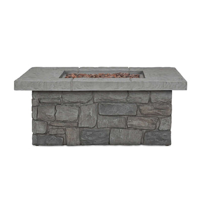 Sedona Square Propane Fire Table with Natural Gas Conversion Kit by Real Flame