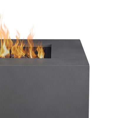 Aegean Square Propane Gas Fire Table with Natural Gas Conversion Kit by Real Flame