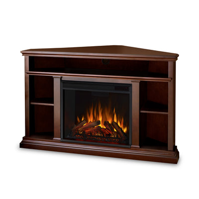 3750E-O Churchill Fireplace Oak Real Flame